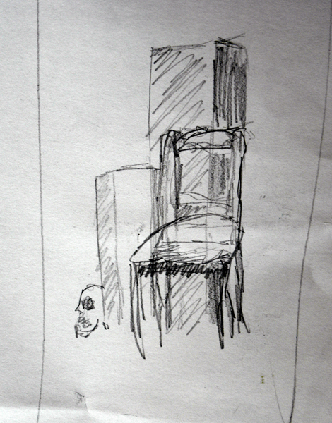 Schetsen van stoelen
